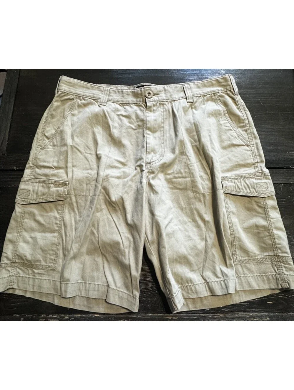RedHead Mens Cargo Shorts 38 Khaki 100% Cotton 9” Inseam Bass Pro NWT